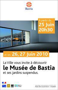 Bastia inaugure son Musée ce vendredi. Animations proposées ce week-end