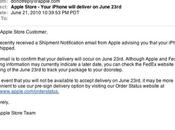 premiers iPhone seront livrés partir Juin