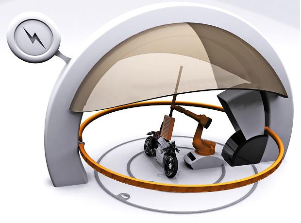 Moto électrique conçu par Paolo De Giusti.