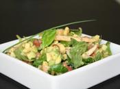 Salade poulet, avocat tomate