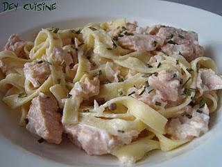 Tagliatelle à la truite Tagliatelle à la truite