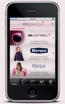 Vente privée débarque sur l'Iphone !