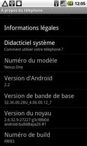 Nexus One, nouvelle mise à jour FRF83 – La Froyo finale ?