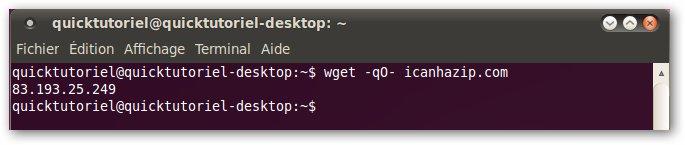 [Astuce] #206 Récupérer votre adresse IP Publique avec wget sous Ubuntu.