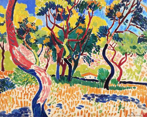 Arbres à Collioure (1905), d'André Derain, qui sera vendu à Londres mardi soir, est estimé entre 10 et 15 millions d'euros. (DR)