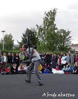 Vincent Warin, acrobate avec et sur BMX au festival Solstice
