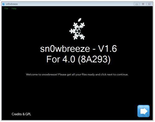 TUTO: Jailbreak iOS 4 sur iPhone 3G/3GS et iPod Touch 2G avec Sn0wbreeze Windows