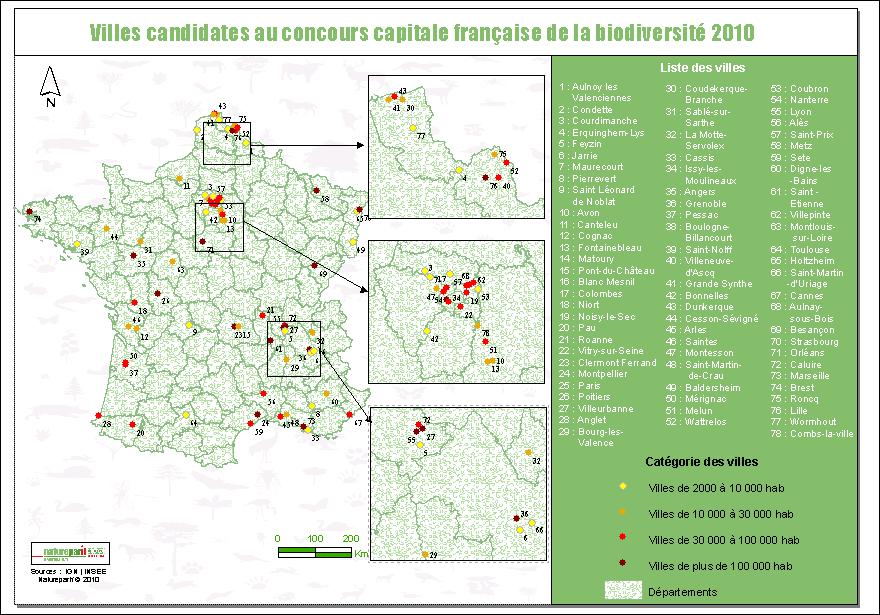 Paris, Lyon, Lille et Angers en lice pour être capitale française de la Biodiversité