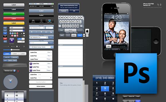 iPhone 4: L’interface graphique en PSD