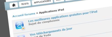 Du côté des forums iPad…