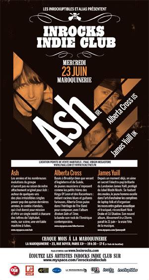 Review Concert : IIC Juin - Ash / Alberta Cross / James Yuill