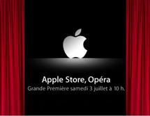Inauguration de l’Apple Store Opéra à Paris le 3 juillet...