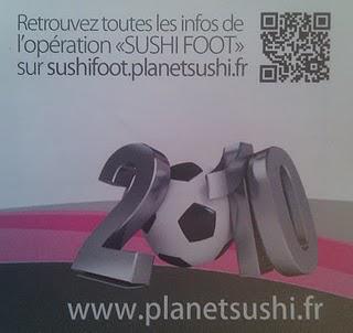 Planet Sushi utilise du QRcode dans sa dernière campagne...