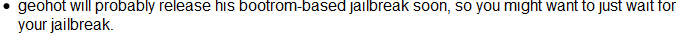 Geohot n’a toujours pas son iPhone 4 – pas de jailbreak !