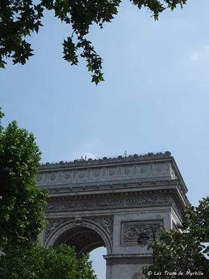 Voir Paris depuis l'Arc de Triomphe