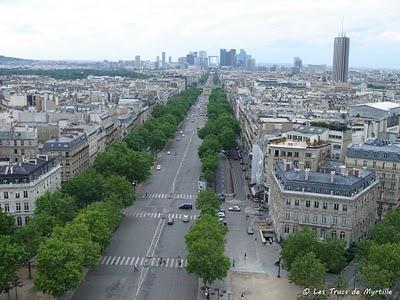 Voir Paris depuis l'Arc de Triomphe