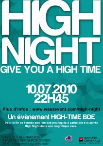 Le BDE Efficom ouvre sa billetterie pour sa soirée HIGH NIGHT!