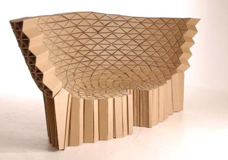 Des meubles en carton recyclé du studio Lazerian | À Voir