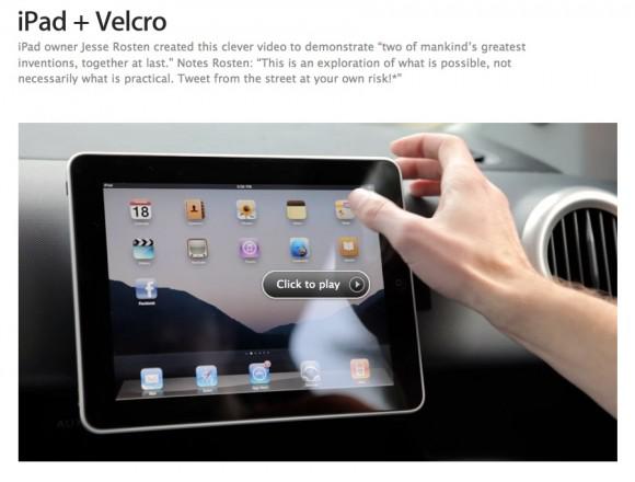 iPad + Velcro: Apple s’y met aussi