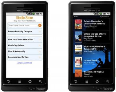 L’application Kindle disponible pour Android
