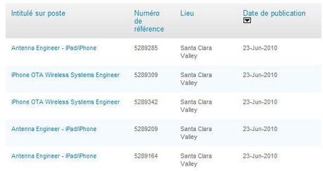 recrutement-antenne-apple Apple recrute des spécialistes antenne