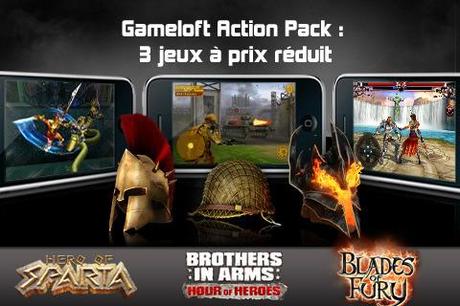 Gameloft Action Pack, 3 jeux pour 3.99 €...