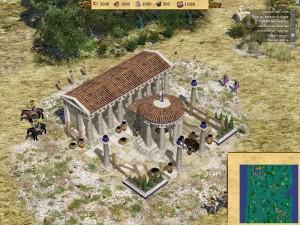 0 A D screenshot town 300x225 Jeux sous linux : Clone libre de Age of Empire