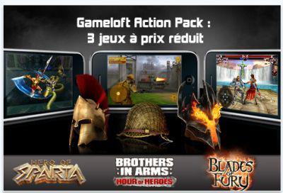 Trois jeux pour 3,99 euros chez Gameloft