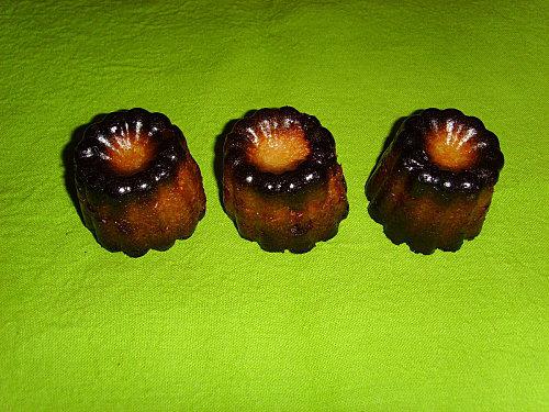 Cannelés exotiques (malibu coco et citron vert)