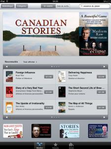 iBookstore canadien: aucun éditeur québécois
