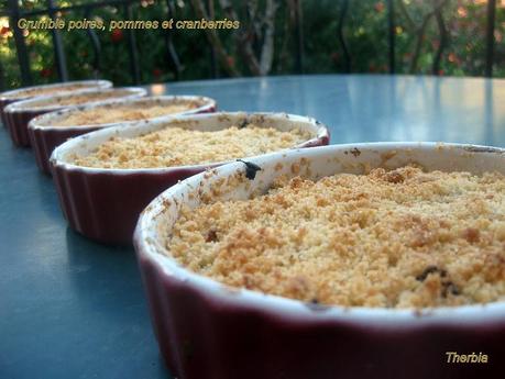 Crumble poires, pommes, cranberries et fève tonka http://lh3.ggpht.com/_R_hDG-ur51A/TBqQHECMhJI/AAAAAAAAKj8/P-OQ3zI90MI/s800/IMG_2659.JPG