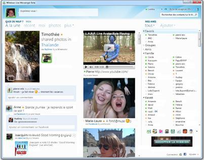 Les premiers screens du nouveau MSN !