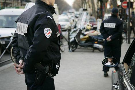 des policiers de Paris, le 6 février 2010 (Audrey Cerdan/Rue89).