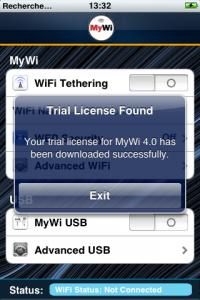 Activer le partage de connexion Internet avec MyWi 4.0 sur iOS 4.0
