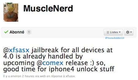 Jailbreak iPhone 4 et tous iDevices prêt – désimlock en cours !