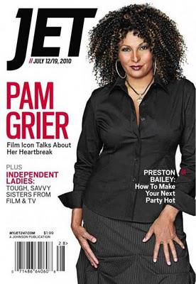 Pam Grier en couverture de Jet mag