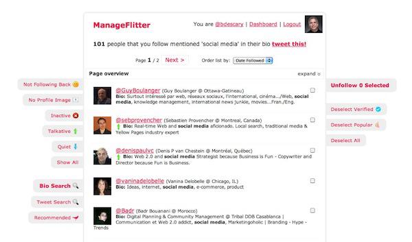 managefilter 11 ManageFilter, un nouveau vieux service pour gérer votre compte Twitter