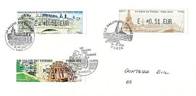 Vignettes LISA du Salon du Timbre 2010