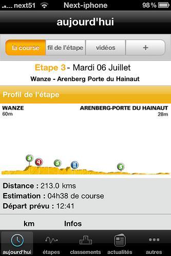 Le Tour de France 2010 sur votre iPhone...