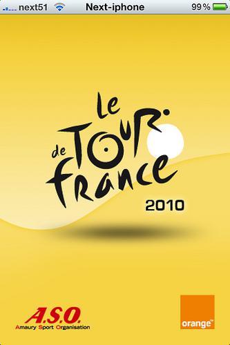 Le Tour de France 2010 sur votre iPhone...