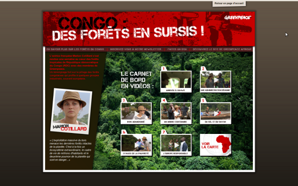 Congo : Marion Cotillard face au pillage des forêts congolaises