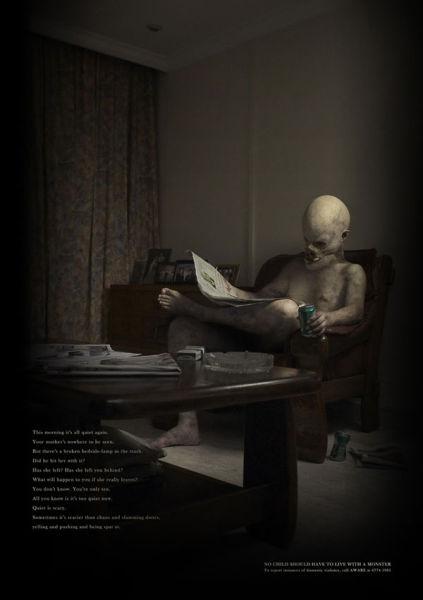 La pub du jour : Le vrai visage de la violence [Abus]