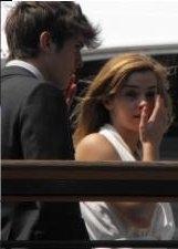 Emma Watson et Alex Watson à Winbledon