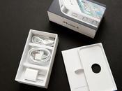 iPhone blanc déballé photos avec Bumpers