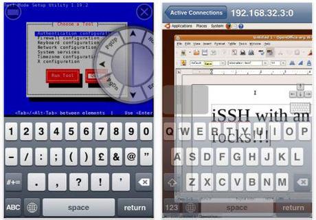 issh-iphone iSSH, client VNC et X11, mis à jour
