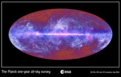 La voûte céleste scannée par Planck