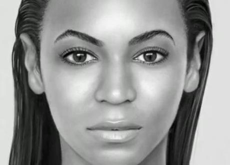 Portrait de Beyonce dessiné depuis un iPad