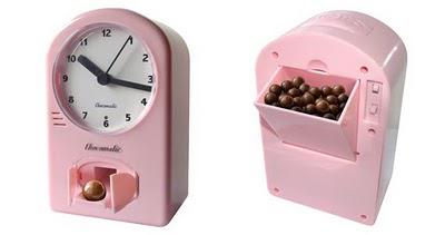 Le rêve féminin : L'horloge chocolatée