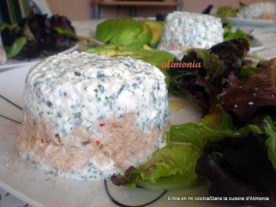 Terrina de atun y queso blanco / Terrine de thon et fromage blanc