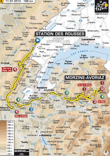 Tour de France 2010 ... Tout sur l'étape 8 du dimanche 11 juillet 2010